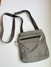 Hedgren Gray Crossbody Bag Zip Closure Adjust...