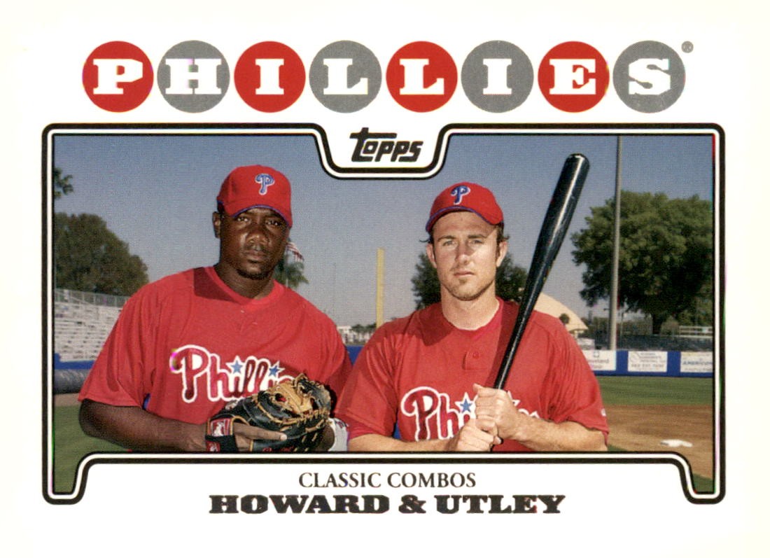 Ryan Howard / Chase Utley 2008 Topps #98 Philadelphia Phillies