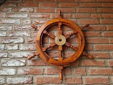 Schiffsrad Antik Steuerrad 75cm Schiffsteuerrad Schiff Piraten Deko Boot Holz