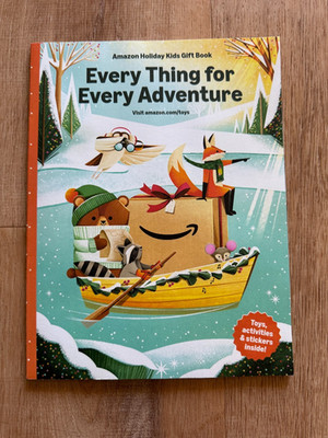 2025 Amazon Holiday Kids Gift Book Every Thing for Every Adventure Stickers NEW