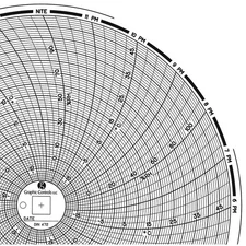 GRAPHIC CONTROLS Chart 472 Circular Paper Chart, 24 hr, 60 pkg 30ZY40