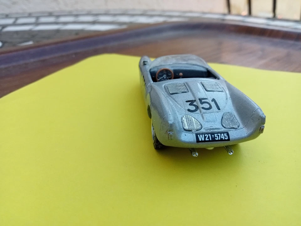 MILLE MILLES 1954 PORSCHE 550 N°351 BRUMM ECH:1/43 MADE IN ITALY SERIE LE MANS - Photo 3/4