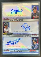 2025 Bowman's Best Luis Guanipa Jose Perdomo Diego Tornes Triple Auto #/75