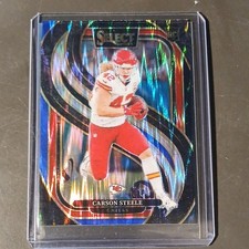 Panini 2024 Rookie Carson Steele Kansas City Chiefs Select Prizm Premier #142