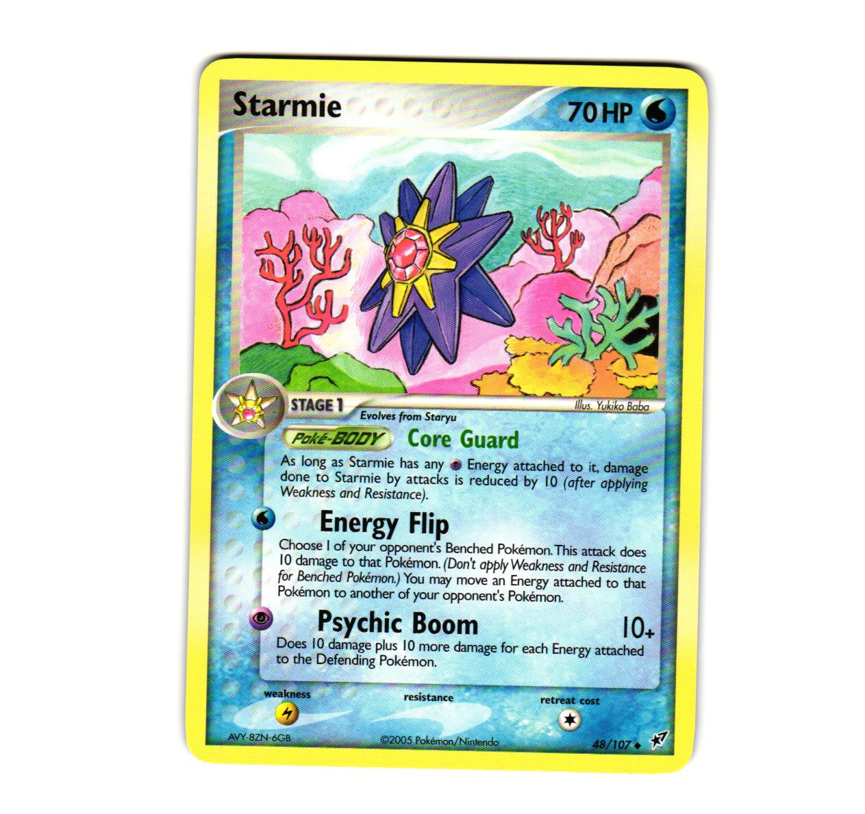 Pokemon Starmie 48/107 Deoxys Uncommon NM