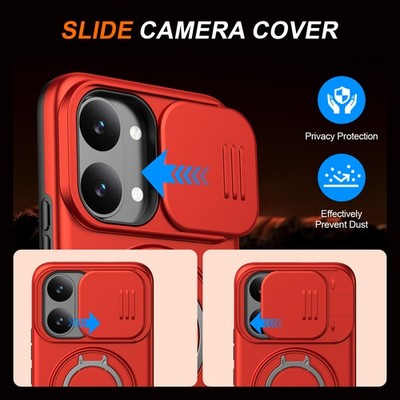 For Xiaomi Poco X8 Pro Max, Phone Case Hybrid Armor Camera Lens Cover Shockproof