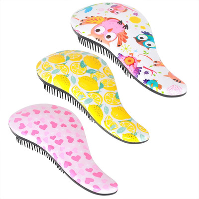 79STYLE 3pcs Detangler Brush Set - Tangle-Free Hair Brush for Kids, Toddlers, Gi
