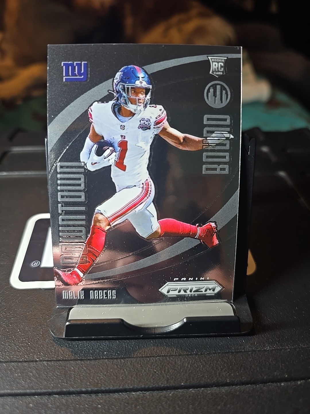 2024 Panini Prizm Deca - Downtown Bound Malik Nabers #6 (RC)