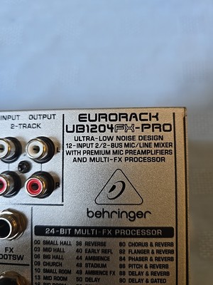Behringer Eurorack Ub1204fx-pro 12 Channel Mixer for sale online