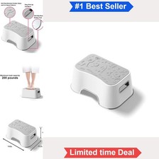 Toilet Step Stool 6.3 Inch 200 lbs Capacity Non-Slip Squatting Stool with