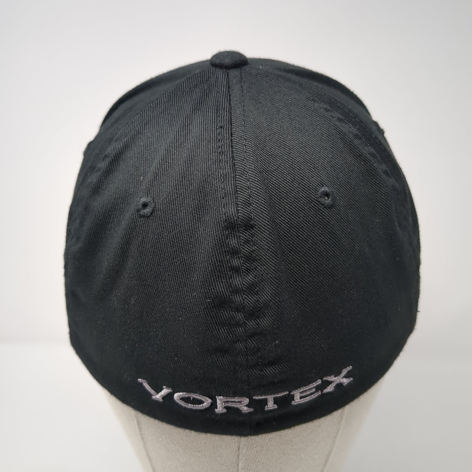 Vortex Fitted Baseball Cap Black M Embroidered Ve… - image 7