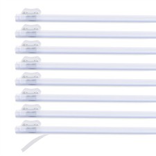 8pcs Plastic Wrap Cutter, 19in Plastic Wrap Slide Cutter Self Adhesive, White