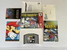 Rat Attack Nintendo 64 N64 CIB Complete Rare Poster Registration Card Tested