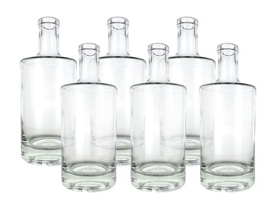 Jersey Flint Bar Top Spirit Bottles - Pack of Six Bottles