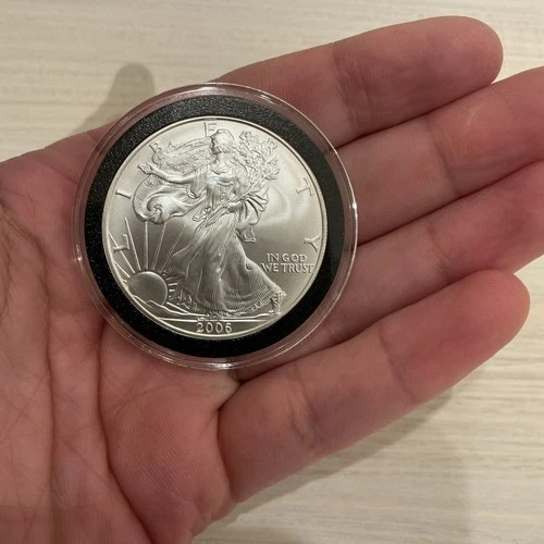 2006 1 oz Silver American Eagle (Brilliant Uncirculated) - ASE in capsule