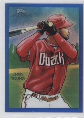 2010 Chrome National Chicle Blue Refractor /199 Chris Young by Jason Davies 0c2