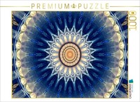 Calvendo Puzzle Blue Mandala | 1000 Pieces, Finished Size 25.2 × 18.9 In (64 × 4