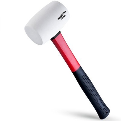 EFFICERE 16 oz. Premium White Rubber Mallet Hammer | All Natural and Eco-Frie...