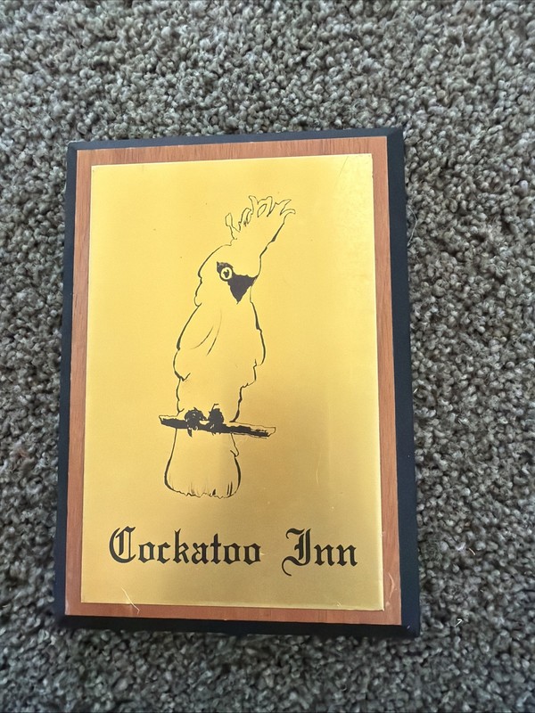Cockatoo Inn Plaque Mafia Andrew Lococo Kennedy Monroe Mobster Undated