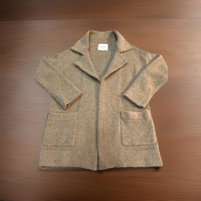 THREAD & SUPPLY CAMEL Sweater Open Front Soft Women Cardigan With Pockets Sz.XS 
