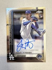 Justin Wrobleski 2025 Topps Chrome Update RC Debut Auto #CRDA SP NM or better