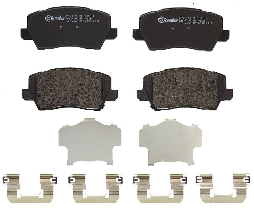 Brake Pads Set fits KIA PICANTO JA 1.2 Front 2017 on Brembo 58101G6A30 Quality