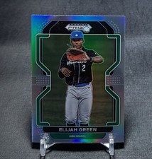 Elijah Green Silver Holo Prospect Rookie 2022 Prizm Draft Picks Card 5 Nationals