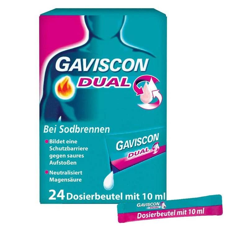 GAVISCON® Dual Suspension mit Zweifachwirkung gegen Sodbrennen · 24X10 ml · PZN