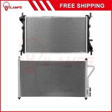 Aluminum Radiator & AC Condenser Cooling Kit For 2005-2007 Ford Focus l4