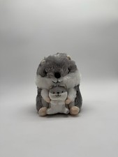 Nanco Gray Hamster Plush 9" Stuffed Animal