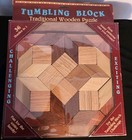 Vintage Traditional Brain Teaser Wooden Tumbling Block Puzzle  36 Puzzles in 1
