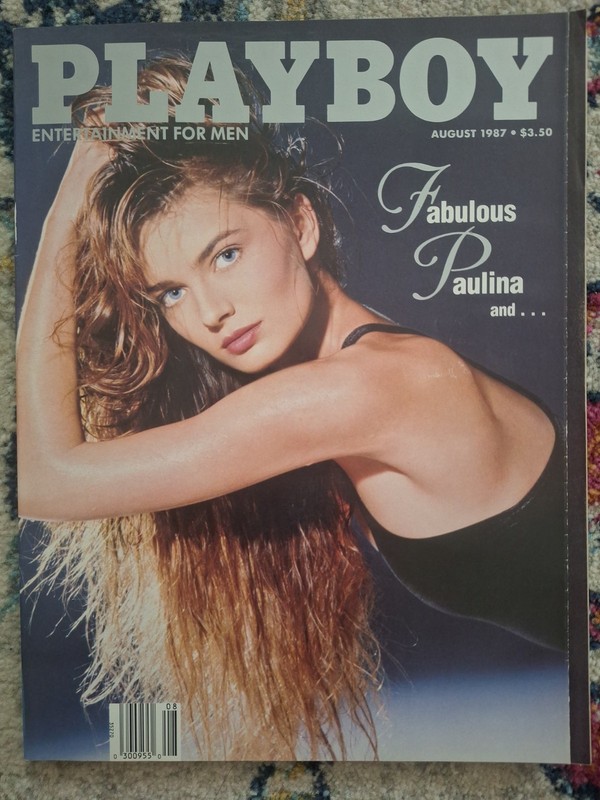 Playboy Magazine August 1987 Entertainment For Men Fabulous Paulina  Sneak Peek