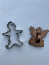Michael Bonne Copper Angel Cookie Cutter Handmade Signed Handle Vintage Lot CB3
