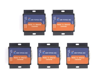 5 Pack USR-TCP232-302 Tiny Size RS232 to TCP IP Converter 