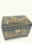 Vintage Pigeon￼Japanese Lacquer Jewelry Music Box Hand Painted Mt. Fuji Works — photo 1
