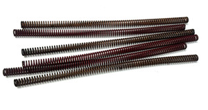 STEEL COMPRESSION SPRINGS 12" L X 1/2" OAD 1/8" WT 1/16" WDTH (LOT OF 7)