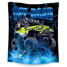 Boys Blanket Truck Blankets Off-Road Gifts for Kids Toddlers, 40"x50" Soft Pl...