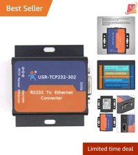 RS232 to Ethernet Converter Serial TCP/ Server Support DHCP DNS LAN Internet