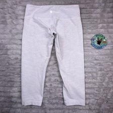 Lululemon Capri Women  s 8 Wunder Under HR Legging Melange Space Dye Gray Crop20  