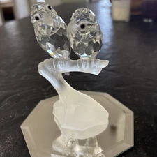 Swarovski Crystal SCS Lovebirds 1987 1st Edition Togetherness Austria Figurine