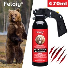 Feloiy Bear Repellent Spray 470ml - For repelling bears, protective barrier