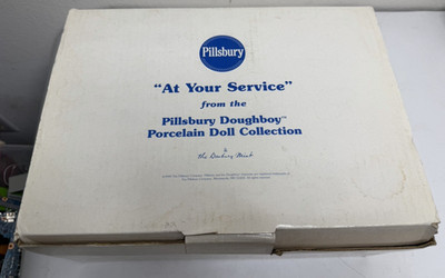''At your Service'' Pillsbury Doughboy Porcelain Doll Collection Danbury Mint 1999