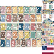 Versatile 36-Poster ABC  Numbers Set for Classroom or Home Homeschooling