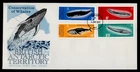DR WHO 1977 BRITISH ANTARCTIC TERRITORY FDC WHALE COMBO M77207