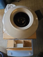 Canarm In-Line Duct Fan: 579 cfm Max., 8 in Duct, 140 W, 120V AC