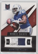 2012 Panini Momentum Rookie Salute Materials Prime 2/49 Dwayne Allen #91 0c2