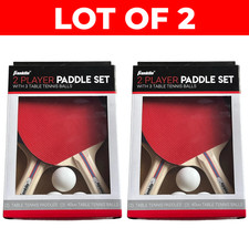 Franklin Ping Pong 2 Player Paddle Set with 3 Table Tennis Balls ea Lot of 2 Set