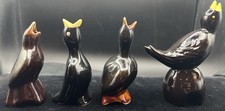 Lot Of 4 Blackbird Pie Birds Ceramic Vintage