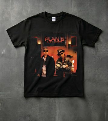 Si No Le Contesto Y2K Bootleg Plan B Graphic Tee Black Reggaeton Old School