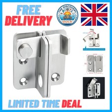 Versatile Brushed Stainless Steel Padlock Hasp for Gates and Sheds - 52mm x 62mm